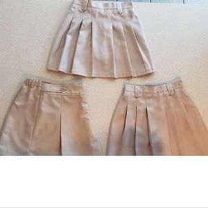 Lot of girls uniform khaki skorts